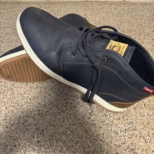 Levi Straus & Co. Synthetic Leather Navy Blue Comfort Shoes Size 13